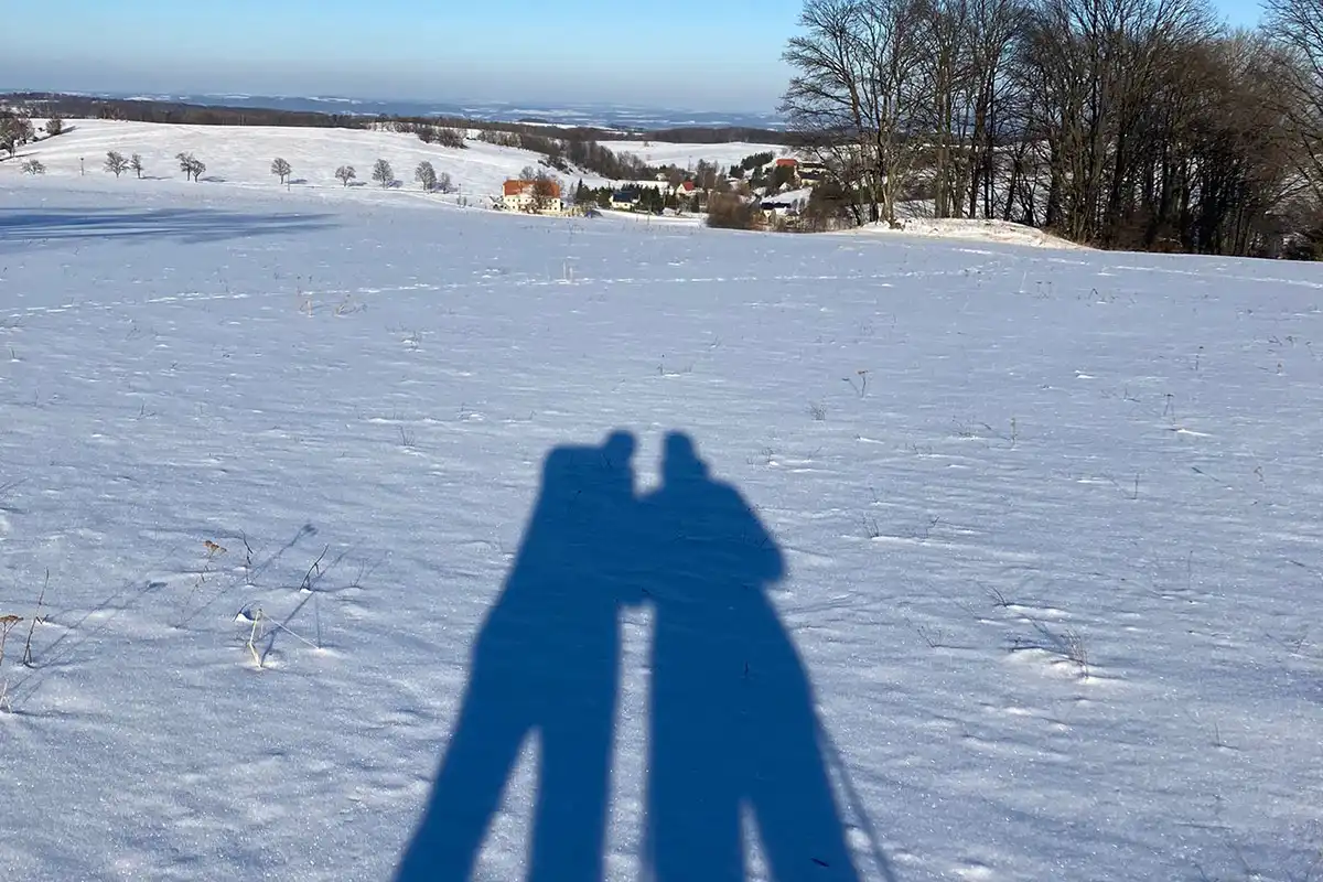 Lindenhof Michaelis - Urlaub auf dem historischen Gutshof - Außenansicht - Ausflug im Schnee